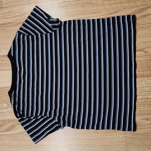 Vans Black Striped T-Shirt Size Medium - Picture 5 of 7